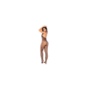 Bodystocking en résille noire, ouvert à l’entrejambe - Mapalé
